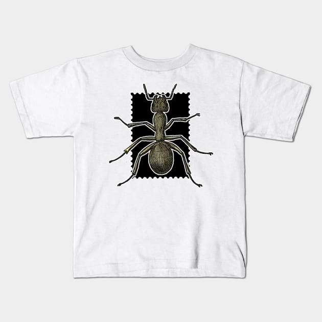 Lonely queen ant Kids T-Shirt by Marccelus